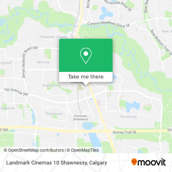 Landmark Cinemas 10 Shawnessy map