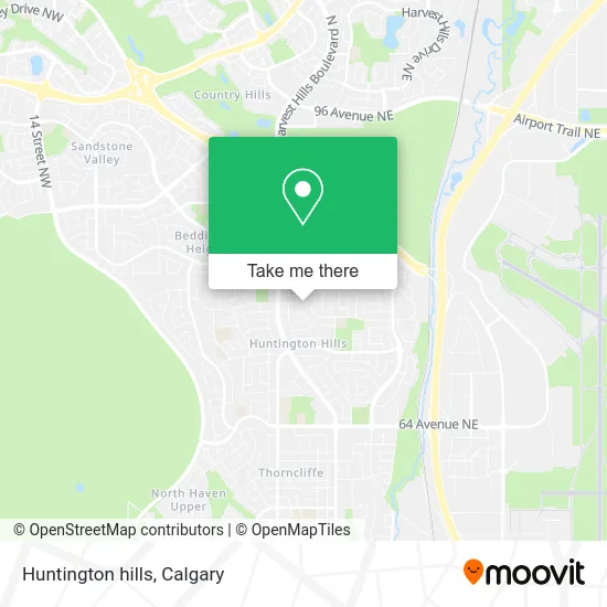 Huntington hills map