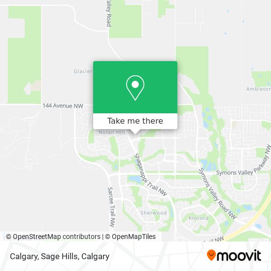 Calgary, Sage Hills map
