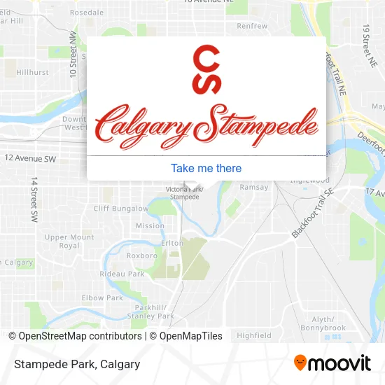 Stampede Park map