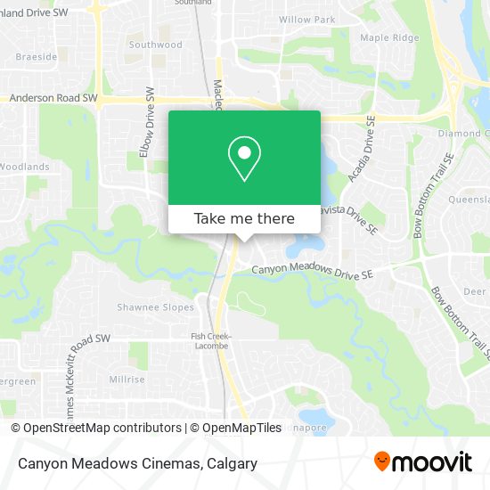 Canyon Meadows Cinemas map