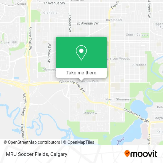 MRU Soccer Fields map