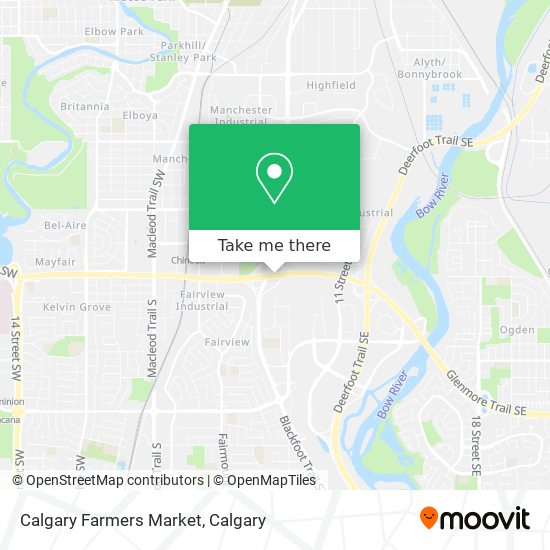 Calgary Farmers Market map