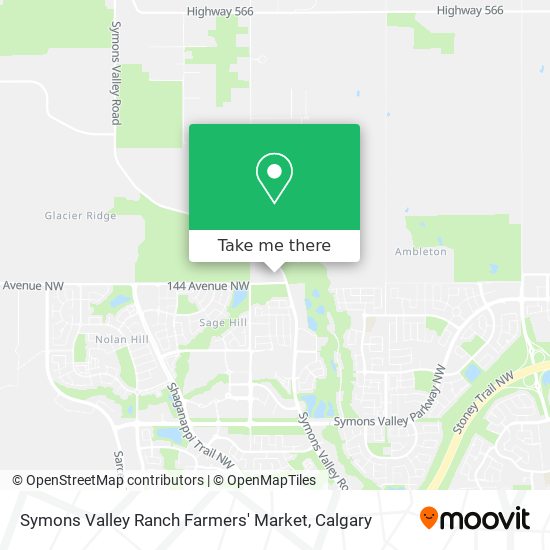 Symons Valley Ranch Farmers' Market plan