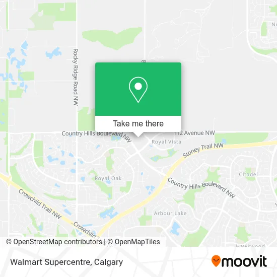 Walmart Supercentre map