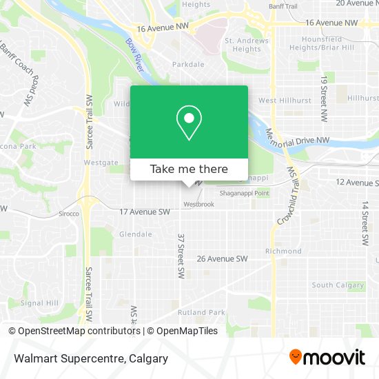 Walmart Supercentre map