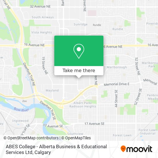 ABES College - Alberta Business & Educational Services Ltd map