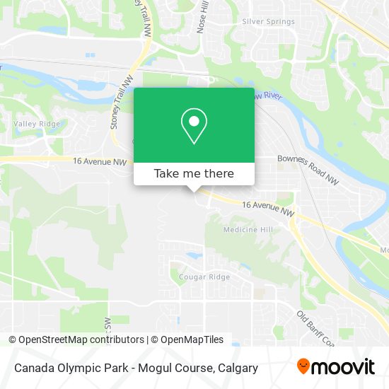 Canada Olympic Park - Mogul Course plan