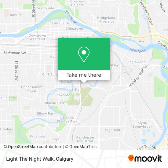 Light The Night Walk map