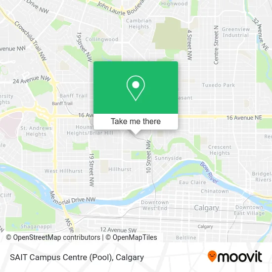 SAIT Campus Centre (Pool) map