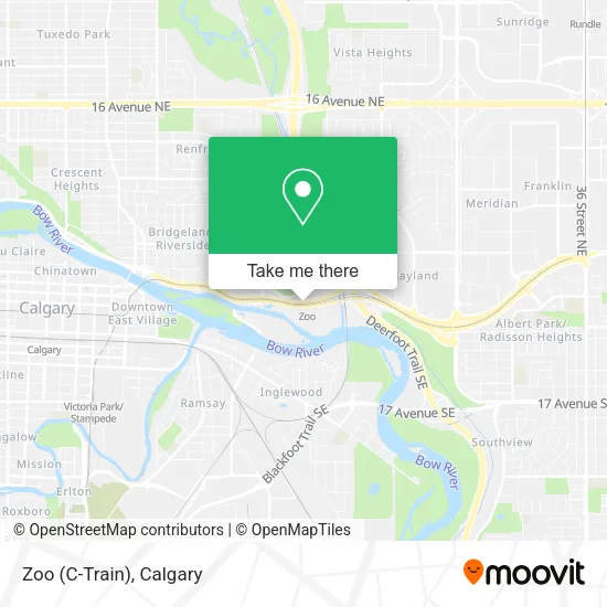 Zoo (C-Train) map