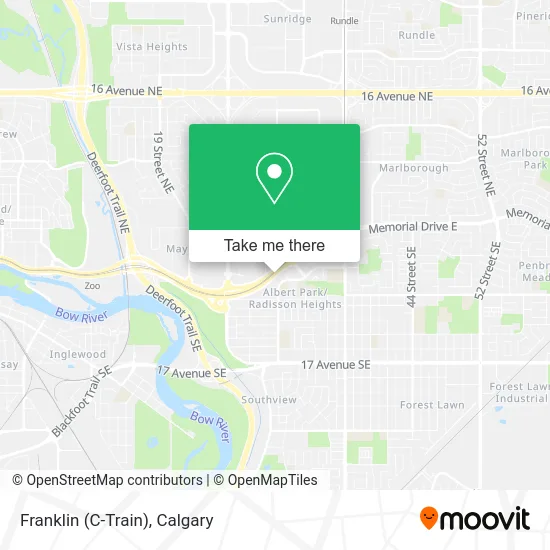 Franklin (C-Train) map