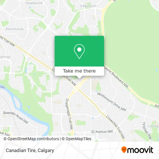 Canadian Tire map