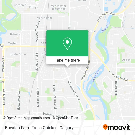Bowden Farm Fresh Chicken map