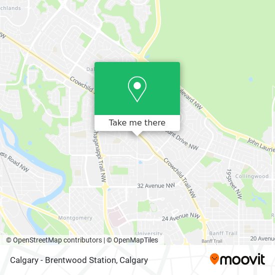 Calgary - Brentwood Station map