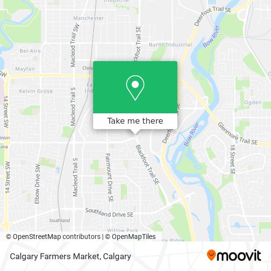 Calgary Farmers Market map