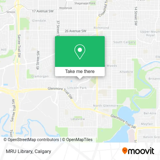 MRU Library map