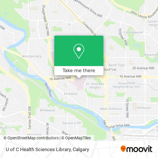 U of C Health Sciences Library map