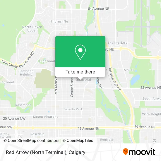 Red Arrow (North Terminal) map