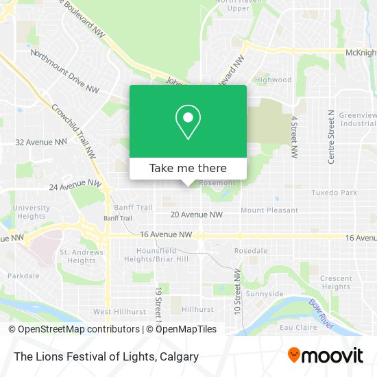 The Lions Festival of Lights map