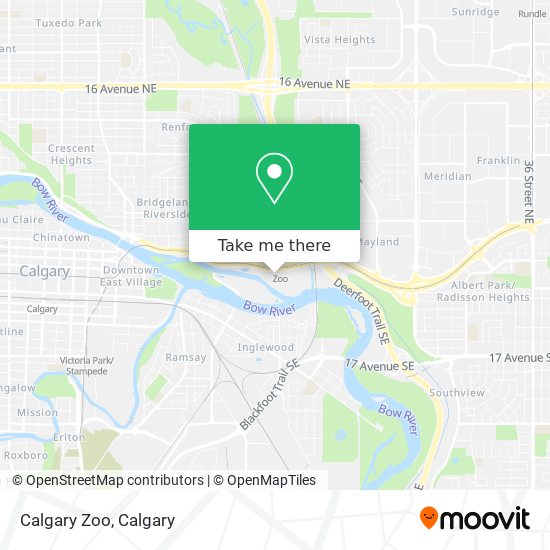 Calgary Zoo map