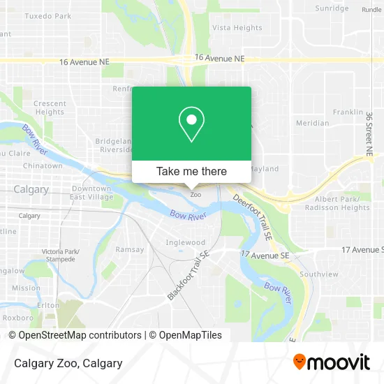Calgary Zoo map