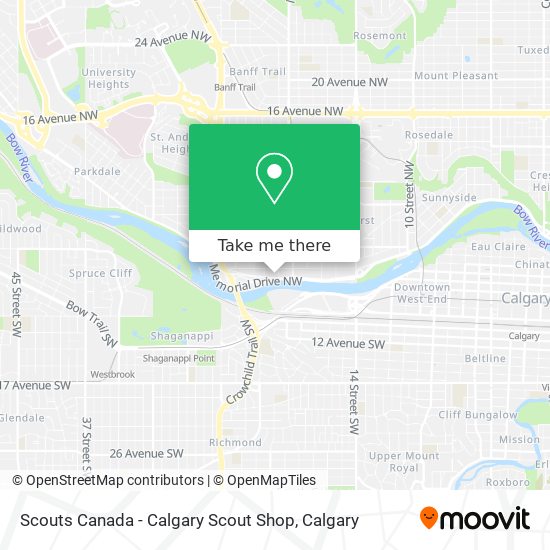 Scouts Canada - Calgary Scout Shop plan