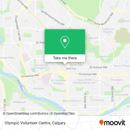 Olympic Volunteer Centre map