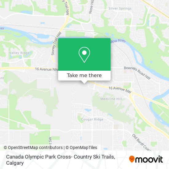 Canada Olympic Park Cross- Country Ski Trails map