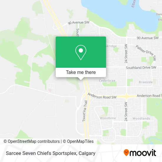 Sarcee Seven Chiefs Sportsplex map