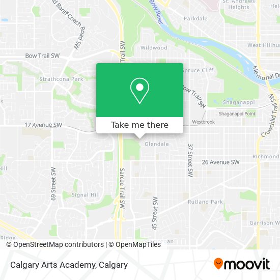 Calgary Arts Academy map