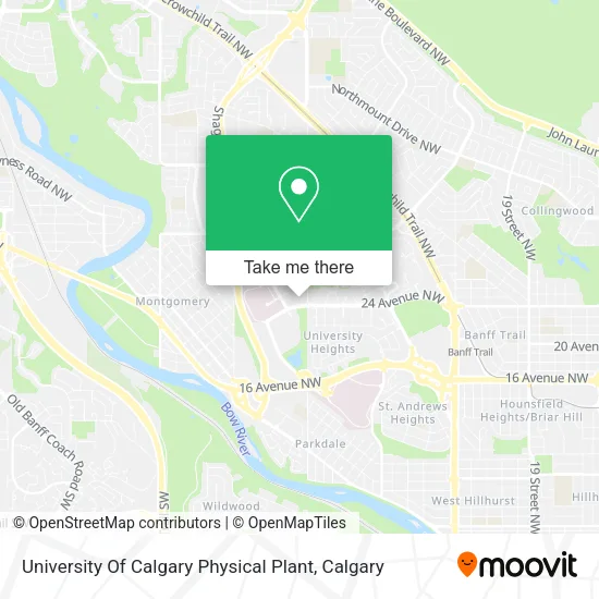 University Of Calgary Physical Plant map