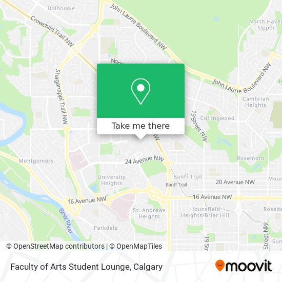 Faculty of Arts Student Lounge map