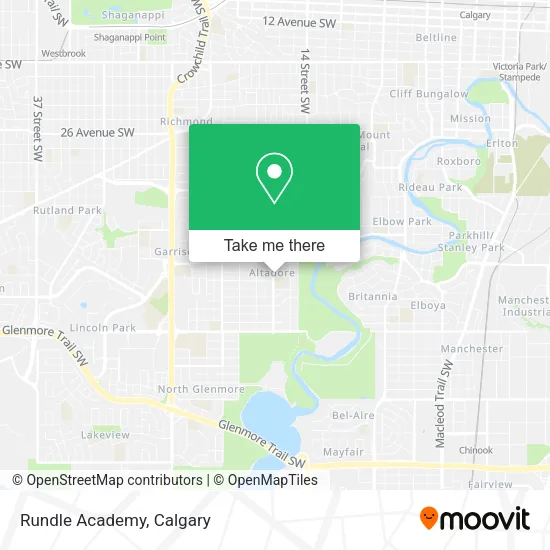 Rundle Academy map