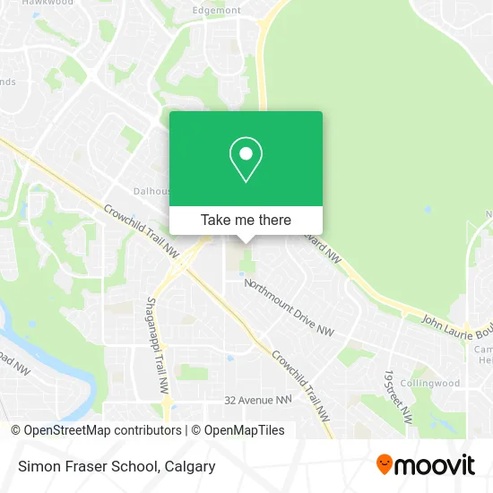 Simon Fraser School map