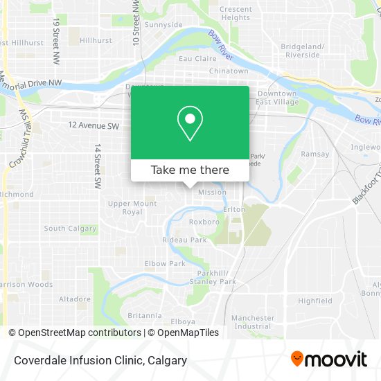 Coverdale Infusion Clinic map
