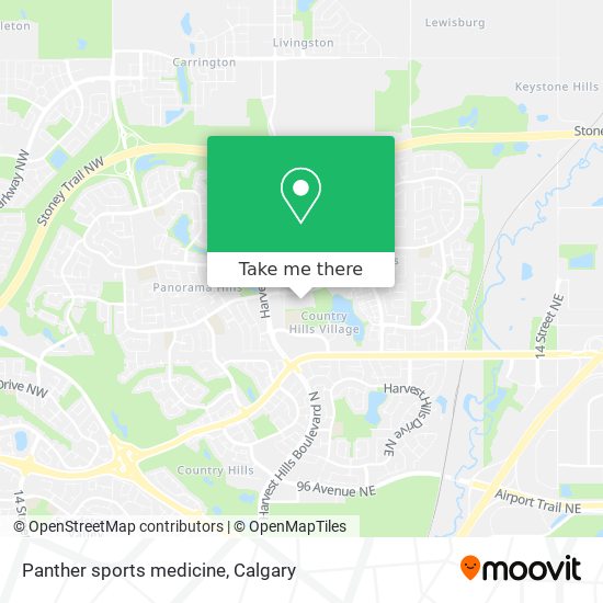 Panther sports medicine map