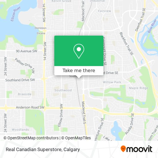 Real Canadian Superstore map