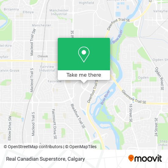 Real Canadian Superstore map