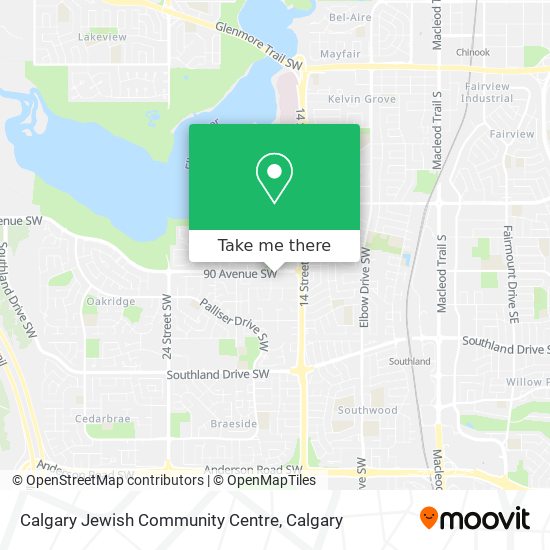 Calgary Jewish Community Centre map