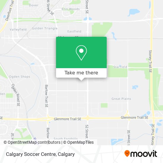 Calgary Soccer Centre map