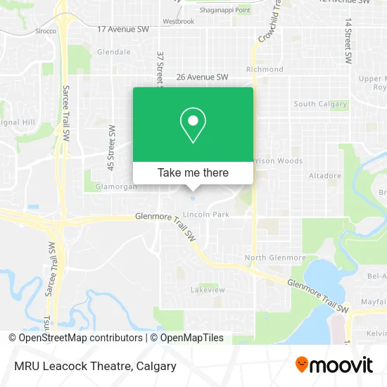 MRU Leacock Theatre map