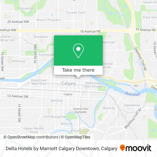 Delta Hotels by Marriott Calgary Downtown plan