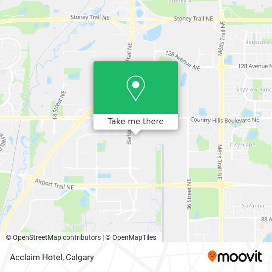 Acclaim Hotel map