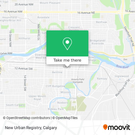 New Urban Registry map