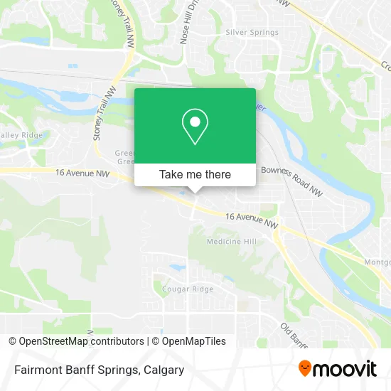 Fairmont Banff Springs map