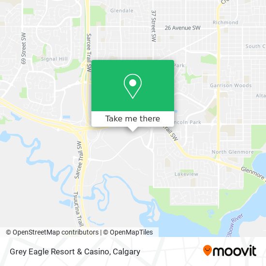 Grey Eagle Resort & Casino map