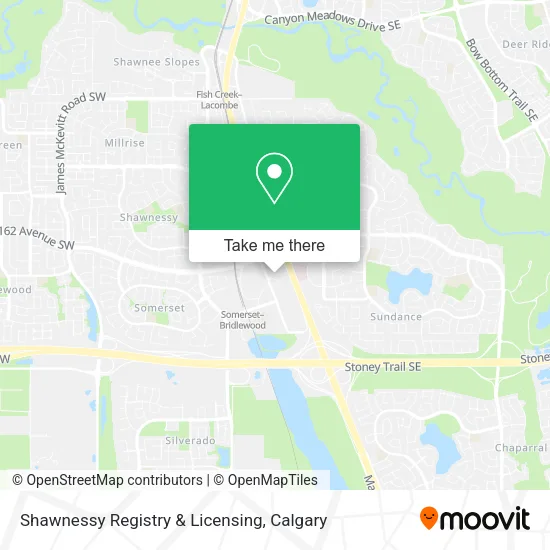 Shawnessy Registry & Licensing map