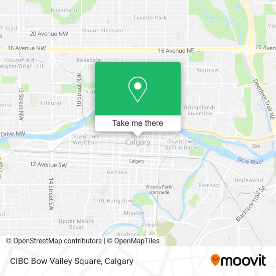 CIBC Bow Valley Square map