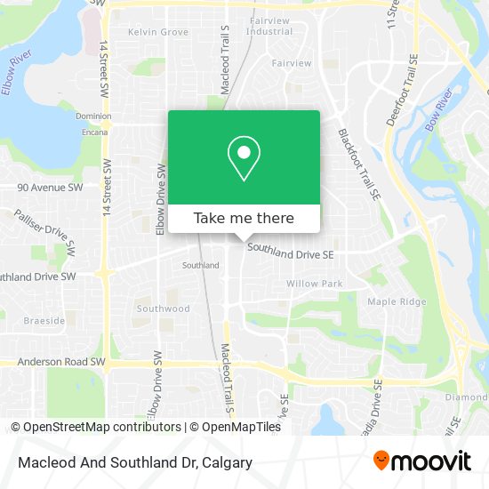 Macleod And Southland Dr map